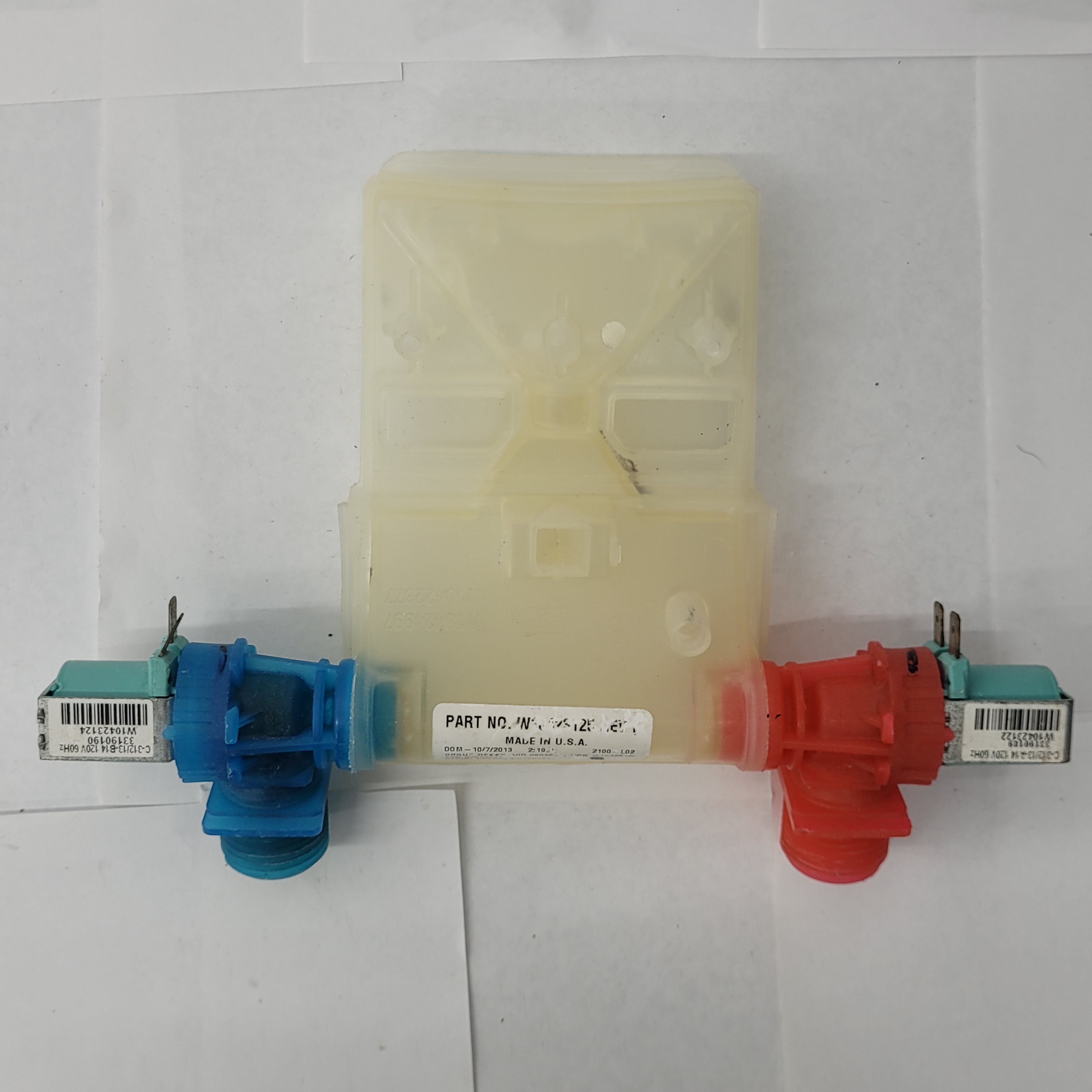 Whirlpool Washer Water Inlet Valve and Hose Assembly W10423125 Whirlpool Washer Water Inlet Valve and Hose Assembly W10423125
